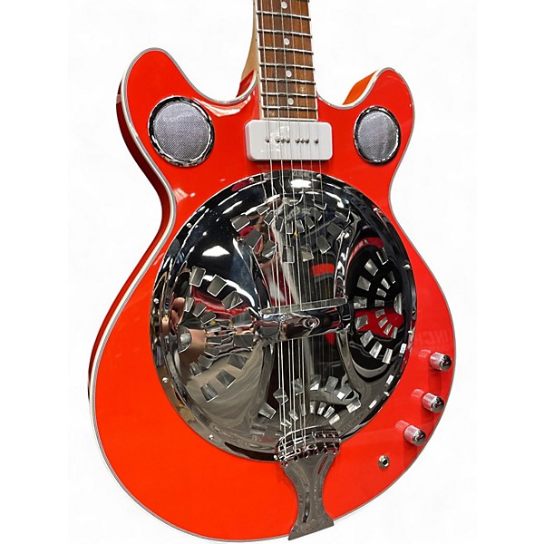 Used Eastwood DELTA 6 RESONATOR RED Resonator Guitar