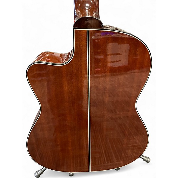 Used Salvador Ibanez GA6CE-14-01 Natural Classical Acoustic Electric Guitar