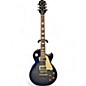 Used Epiphone Les Paul Standard Pro Trans Blue Solid Body Electric Guitar thumbnail