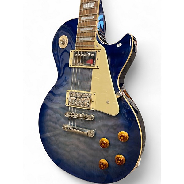 Used Epiphone Les Paul Standard Pro Trans Blue Solid Body Electric Guitar