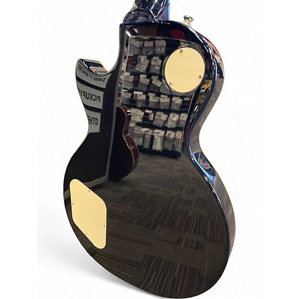 Used Epiphone Les Paul Standard Pro Trans Blue Solid Body Electric Guitar