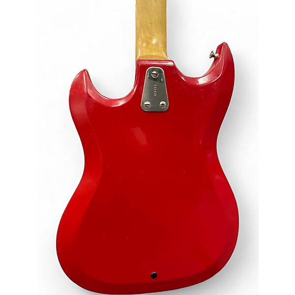 Vintage 1960s Hagstrom III Red Solid Body Electric Guitar