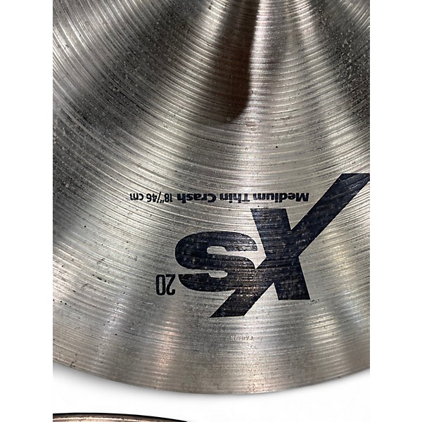 Used SABIAN 18in XS20 Medium Thin Crash Cymbal