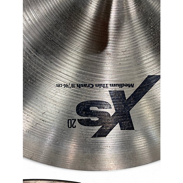 Used SABIAN 18in XS20 Medium Thin Crash Cymbal