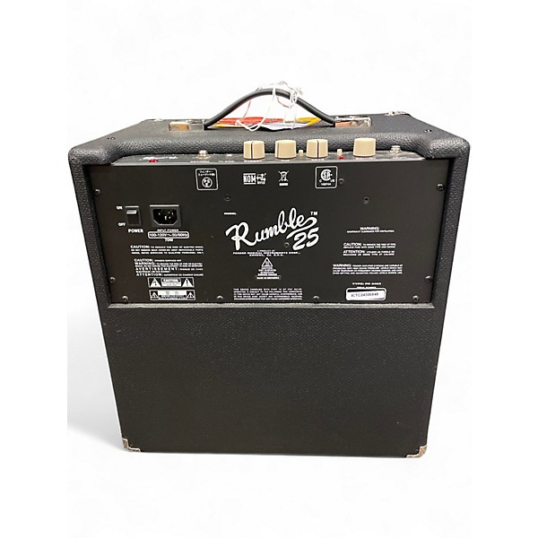 Used Fender Rumble 25 25W 1x8 Bass Combo Amp