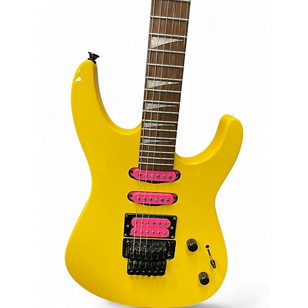 Used Jackson x series CAUTION YELLOW Solid Body Electric Guitar