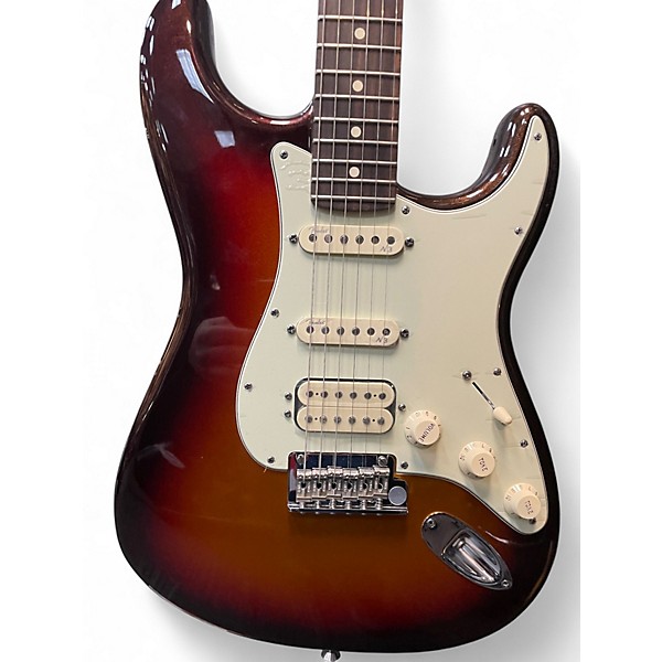 Used Fender American Deluxe Stratocaster Plus HSS Metallic 3 Color Sunburst Solid Body Electric Guitar