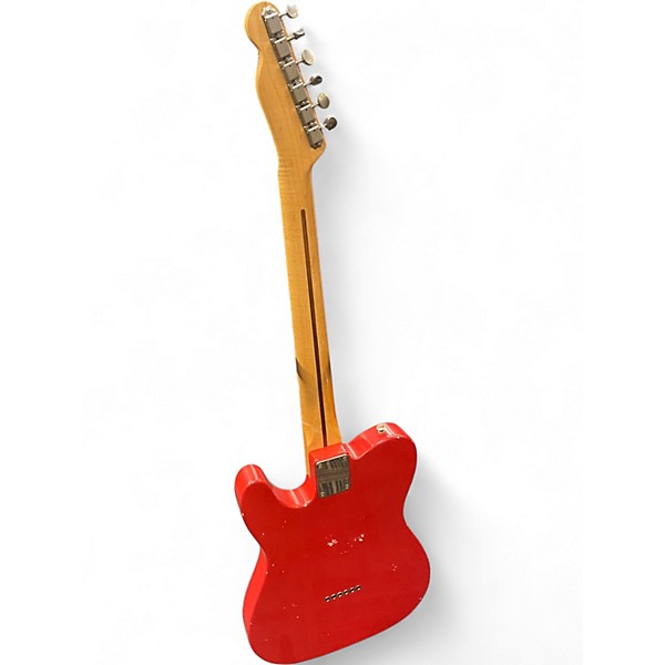 Used Bravo Retro T Fiesta Red Solid Body Electric Guitar