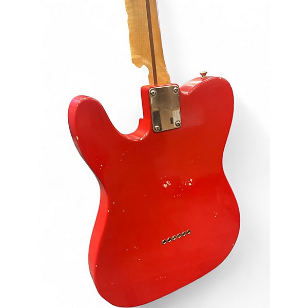 Used Bravo Retro T Fiesta Red Solid Body Electric Guitar