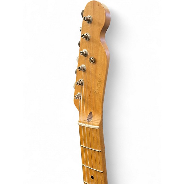 Used Bravo Retro T Fiesta Red Solid Body Electric Guitar