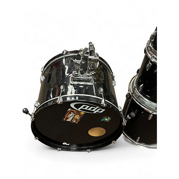 Used Ludwig 4 Piece Accent Combo Black Drum Kit