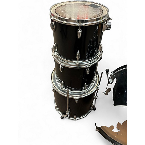 Used Ludwig 4 Piece Accent Combo Black Drum Kit