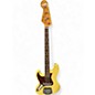 Used Fender JAZZ BASS YELLOW Electric Bass Guitar