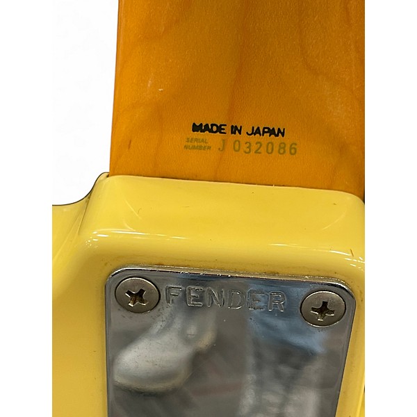 Used Fender JAZZ BASS YELLOW Electric Bass Guitar