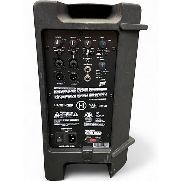 Used Harbinger V2408 Powered Speaker