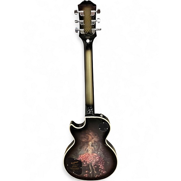 Used Epiphone Adam Jones Les Paul Custom Art Collection: Korin Faught's "S Silverburst Solid Body Electric Guitar