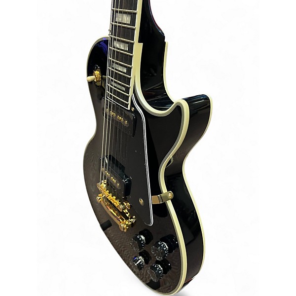 Used Epiphone Les Paul Custom Black Solid Body Electric Guitar
