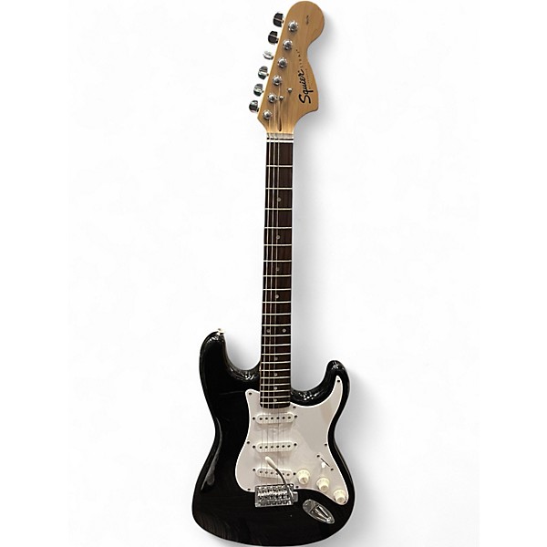 Used Squier Bullet Stratocaster Black Solid Body Electric Guitar