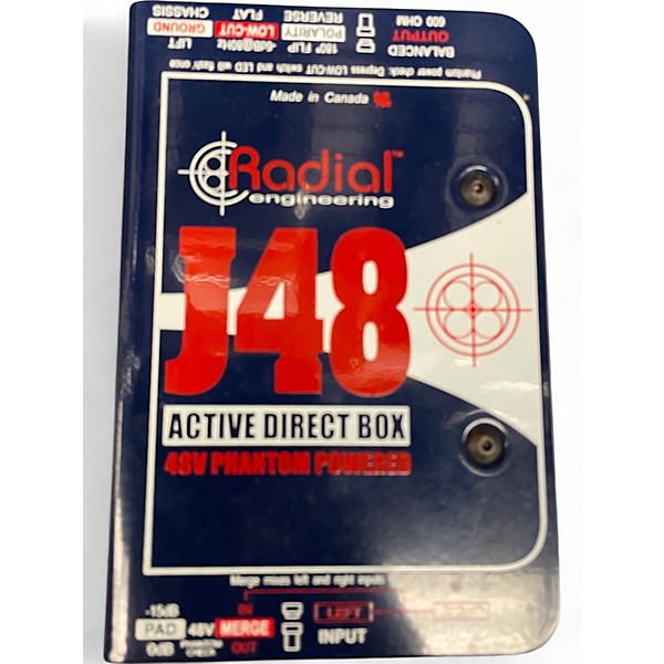 Used Radial Engineering J48 ACTIVE DIRECT BOX Direct Box