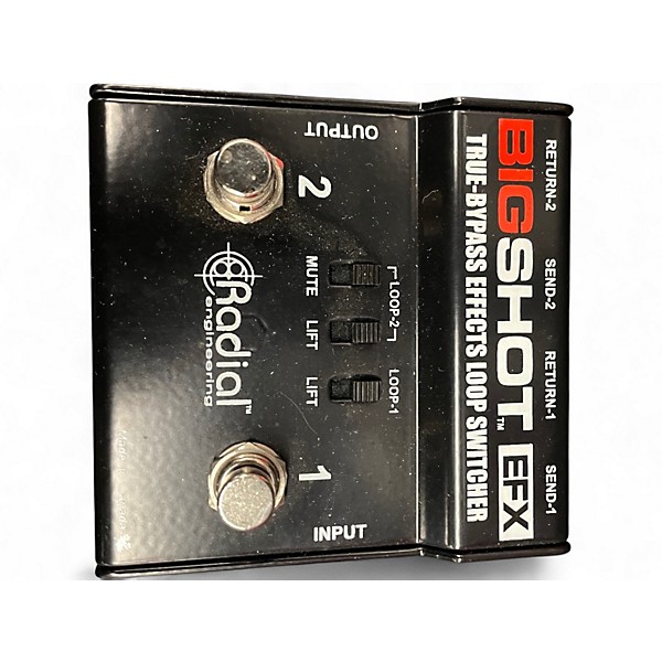 Used Radial Engineering Bigshot True Bypass FX Loop Switcher Pedal