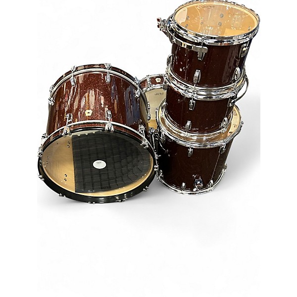 Used Ludwig 5 Piece Super Classic COPPER SPARKLE Drum Kit