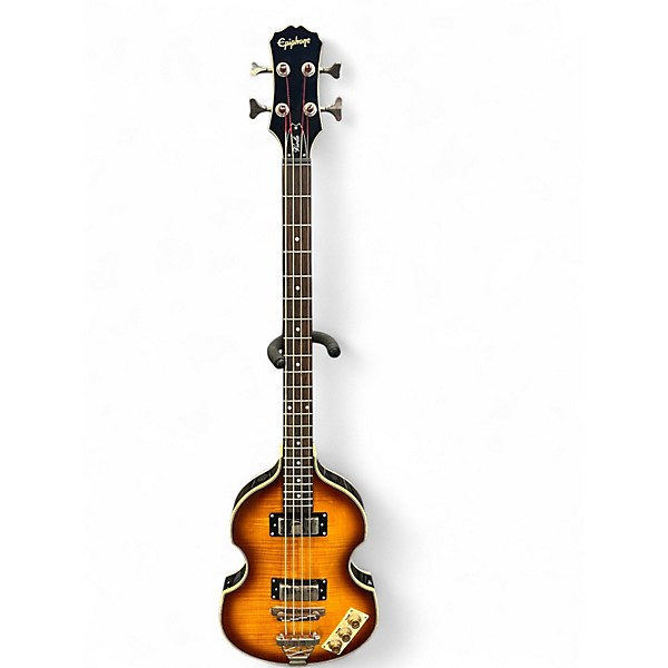 Used Epiphone Viola Vintage Sunburst Electric Bass Guitar