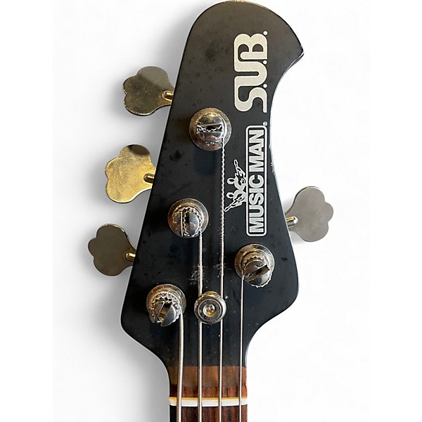 Used 2003 Ernie Ball Music Man SUB Bass 4 Black Electric Bass Guitar