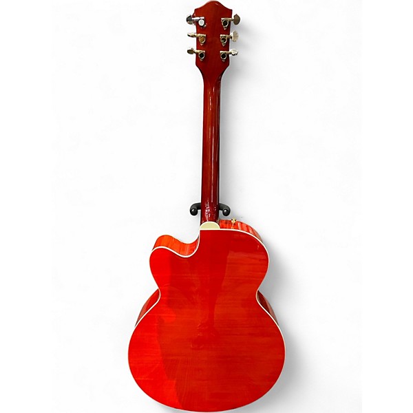 Used Gretsch Guitars G5022CE Rancher Jumbo Orange Acoustic Electric Guitar