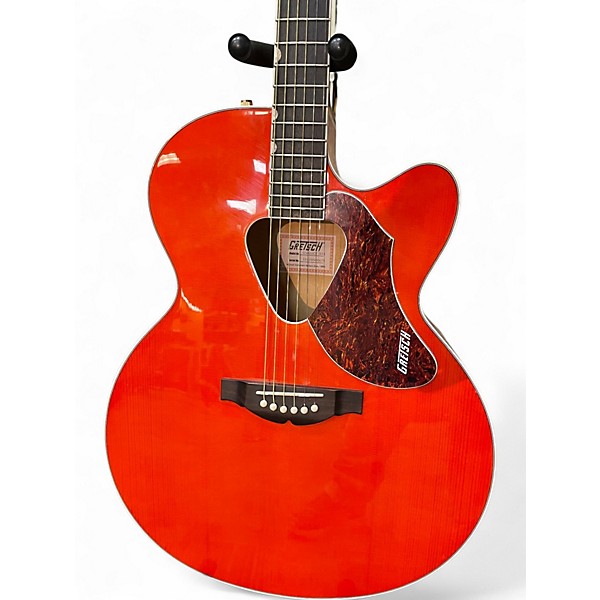 Used Gretsch Guitars G5022CE Rancher Jumbo Orange Acoustic Electric Guitar