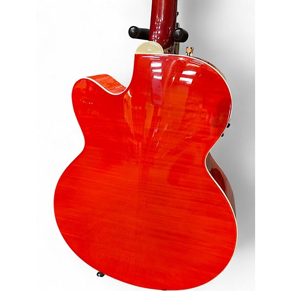 Used Gretsch Guitars G5022CE Rancher Jumbo Orange Acoustic Electric Guitar