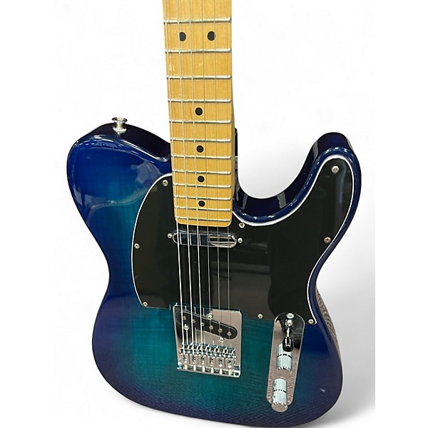 Used 2022 Fender Player Plus Telecaster Plus Top Blue Burst Solid Body Electric Guitar