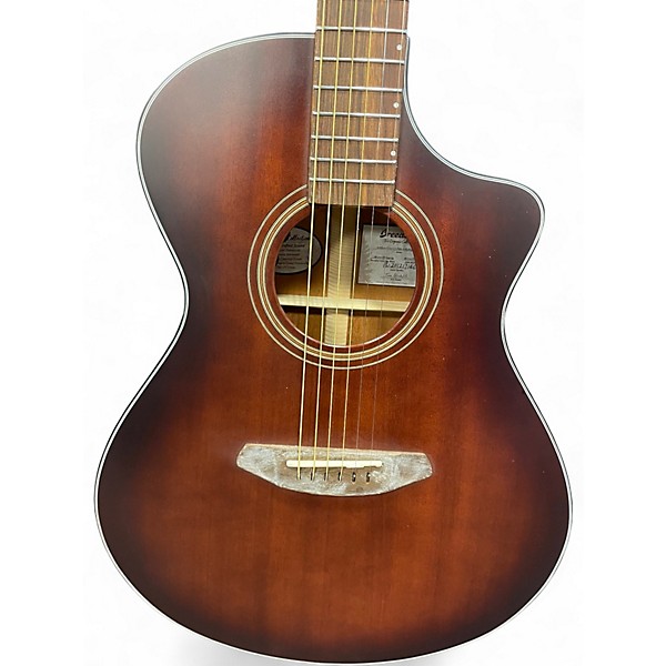 Used Breedlove Organic Collection Wildwood Concert Cutaway CE Acoustic-Elec  Whiskey Burst Acoustic Electric Guitar