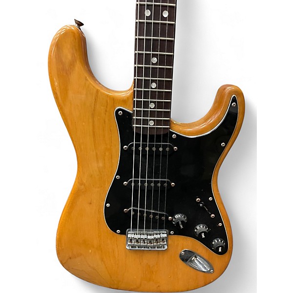 Vintage 1980 Fender Stratocaster Natural Solid Body Electric Guitar