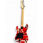 Used EVH EVH STRIPED SERIES Red with Black and White Stripes Solid Body Electric Guitar