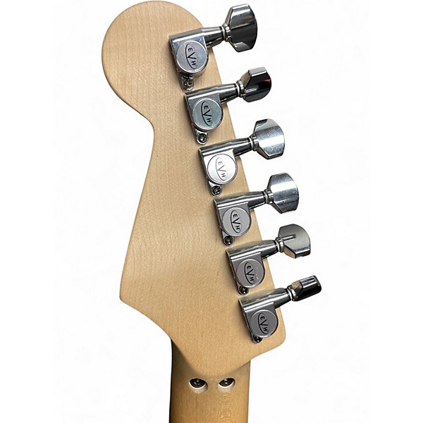 Used EVH EVH STRIPED SERIES Red with Black and White Stripes Solid Body Electric Guitar