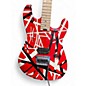 Used EVH EVH STRIPED SERIES Red with Black and White Stripes Solid Body Electric Guitar