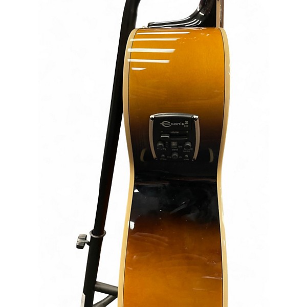 Used Epiphone EJ200SCE 2 Tone Sunburst Acoustic Electric Guitar