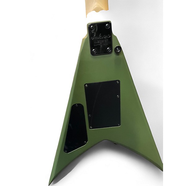 Used Jackson JS32 King V OLIVE DRAB Solid Body Electric Guitar