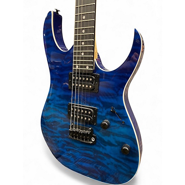 Used Ibanez RG421 Blue Solid Body Electric Guitar