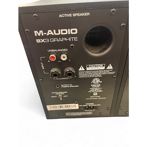 Used M-Audio BX3 GRAPHITE Powered Monitor
