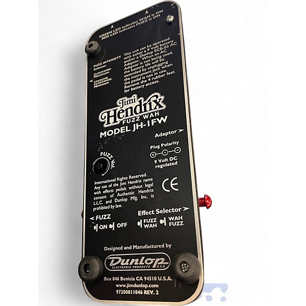 Used Dunlop JH1B Jimi Hendrix Signature Wah Effect Pedal
