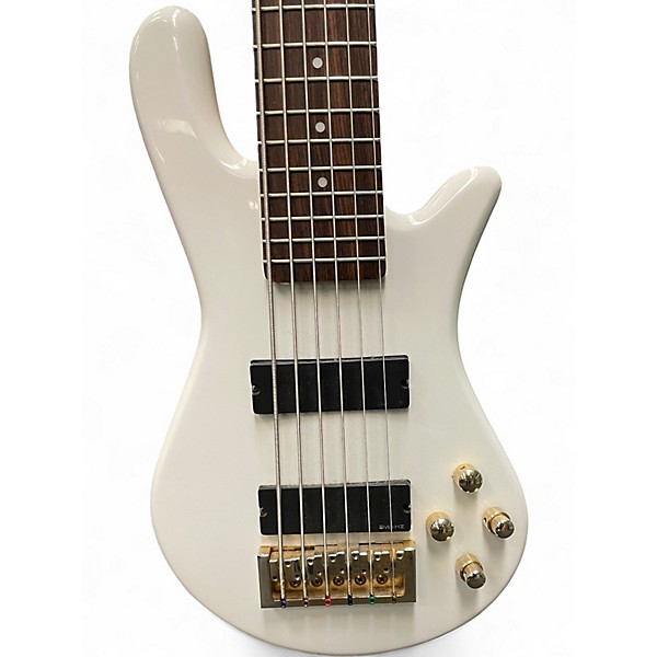 Used Spector Legend 6 Classic White Electric Bass Guitar
