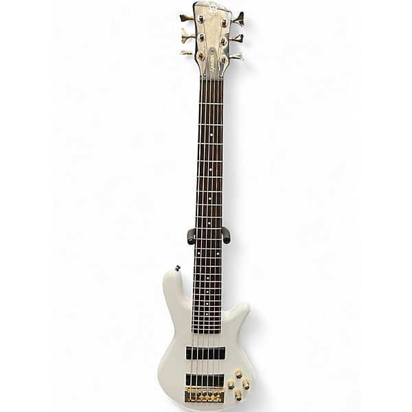 Used Spector Legend 6 Classic White Electric Bass Guitar