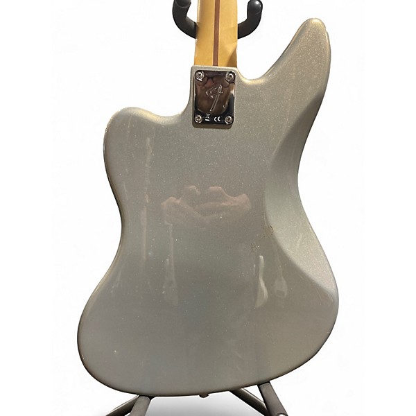 Used Fender Player Jaguar Bass Silver Electric Bass Guitar