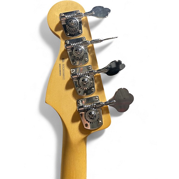 Used Fender Player Jaguar Bass Silver Electric Bass Guitar