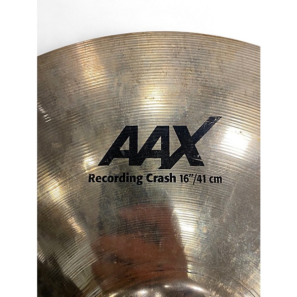 Used SABIAN 16in AAX Recording Crash Cymbal