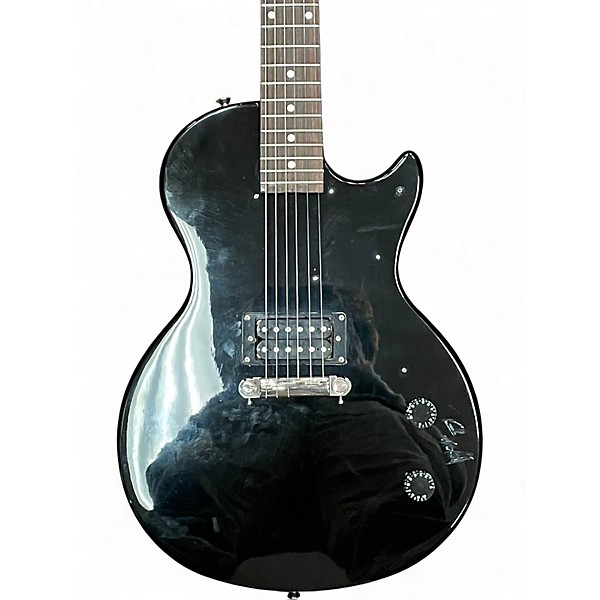 Used Maestro LES PAUL Black Solid Body Electric Guitar