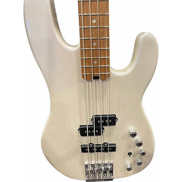 Used 2022 Charvel Pro Mod San Dimas Bass PJ IV platinum pearl Electric Bass Guitar