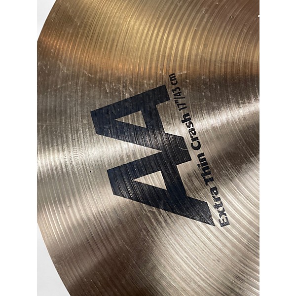 Used SABIAN 17in aa extra thin crash Cymbal