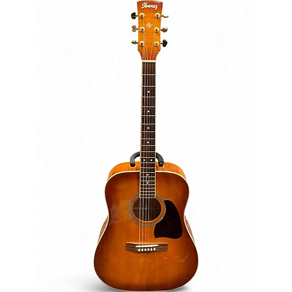 Used Ibanez AW200 Cherry Sunburst Acoustic Guitar